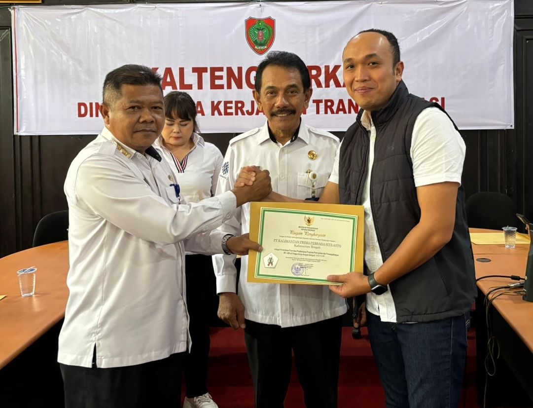 Konsisten Terapkan K3, KPP Mining Raih 2 Penghargaan dari Dinas Tenaga Kerja dan Transmigrasi (Disnakertrans) Kalimantan Tengah