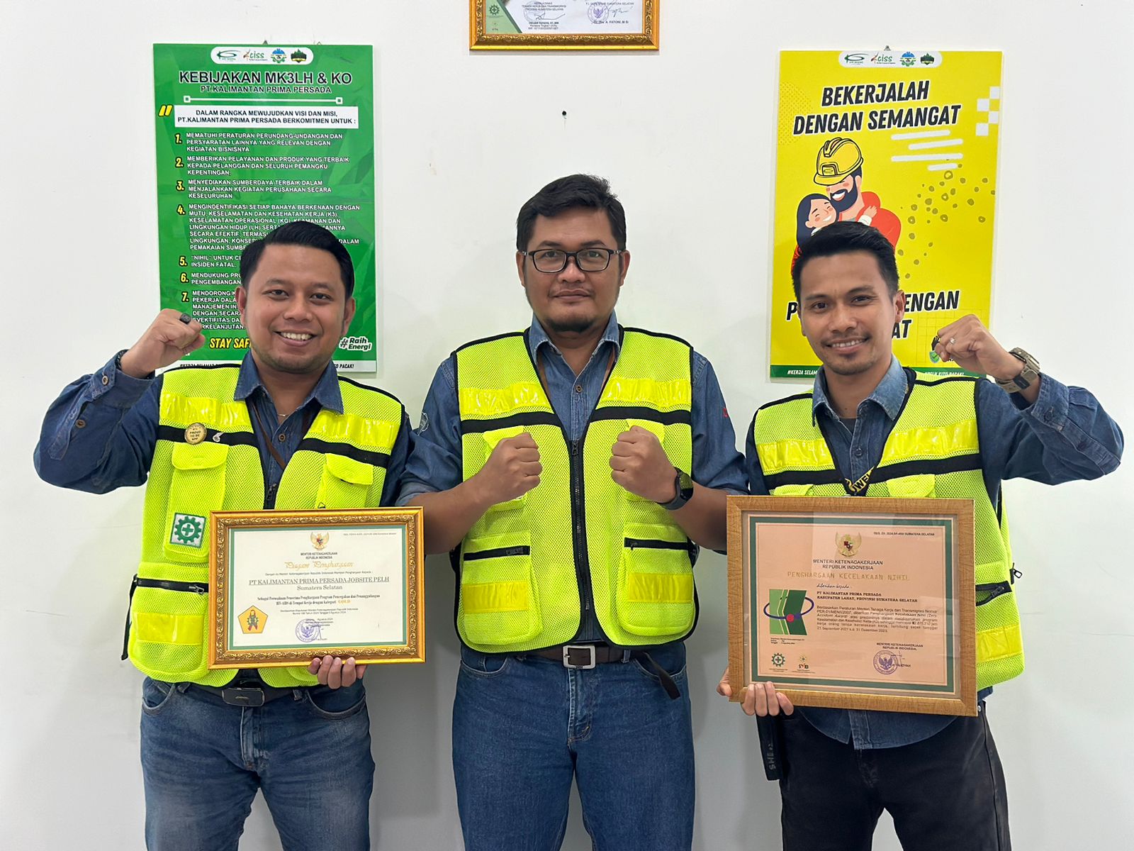 Tunjukkan Komitmen Terhadap K3, KPP Mining Raih 2 Apresiasi dari Kementerian Ketenagakerjaan